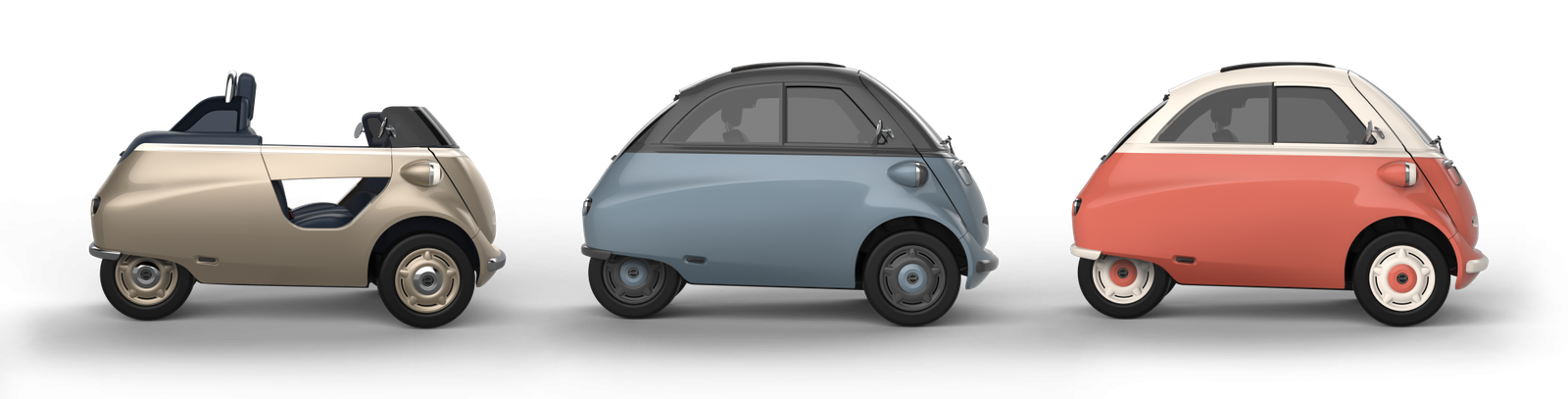 Caption: The Evetta, the model that ElectricBrands wants VDL Nedcar to take into production first, has several variants.